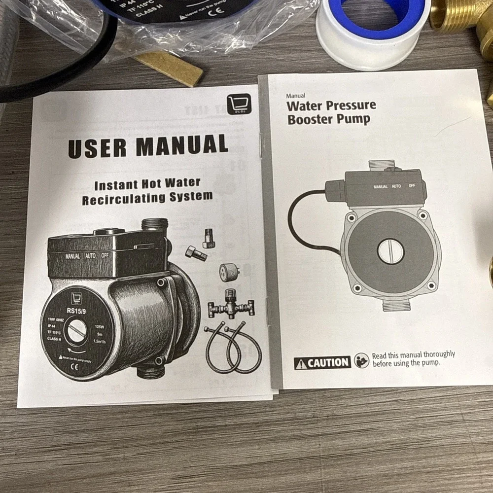 DILIGUALA Instant Hot Water Recirculating Pump Kit for Tank Water Heater